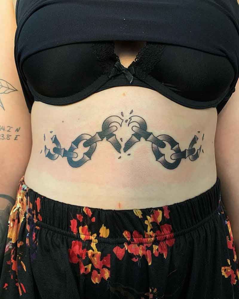 Belly Chain Tattoo 2