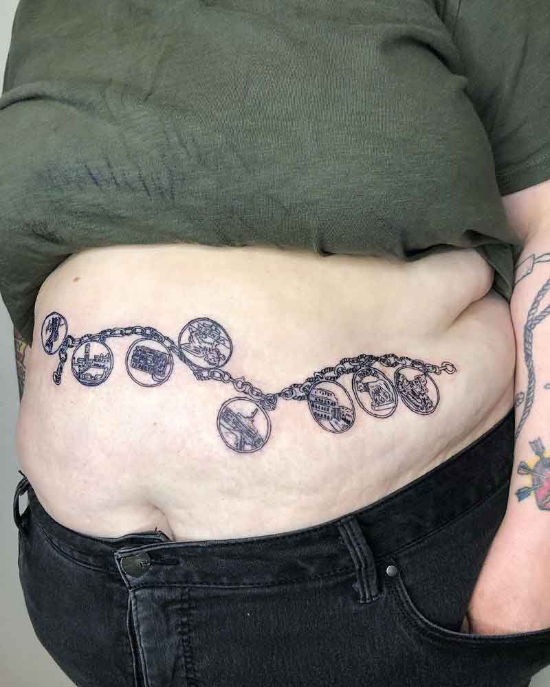 Belly Chain Tattoo 3