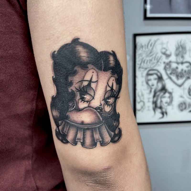 Betty Boop Clown Tattoo 1