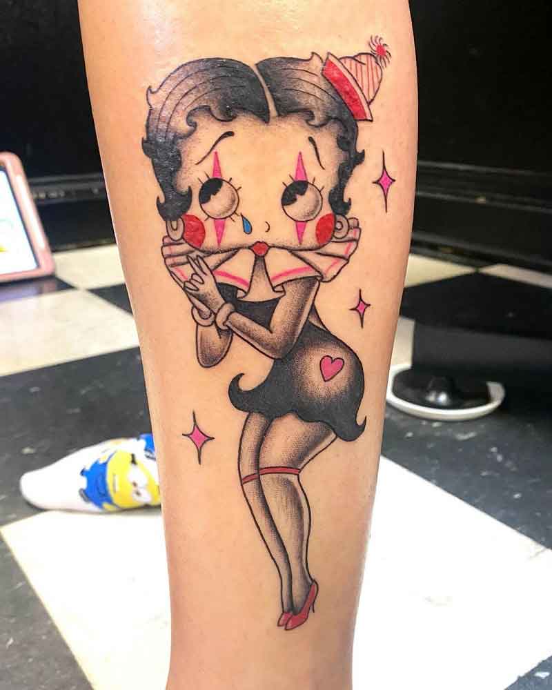 Betty Boop Clown Tattoo 2