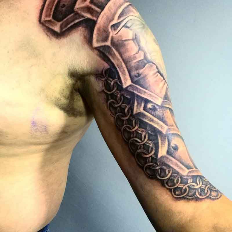 Right Sleeve Chain Tattoo