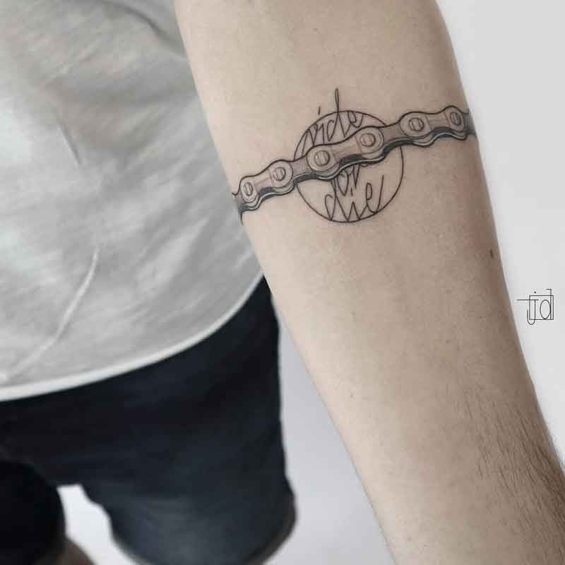 Bicycle Chain Tattoo 3