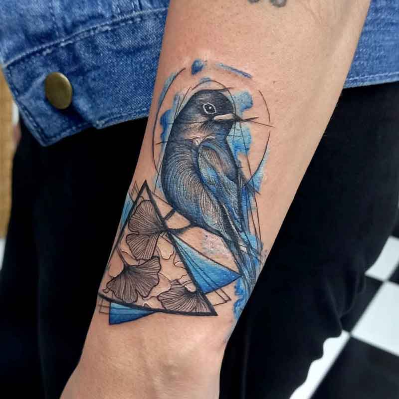 Bird Geometric Tattoo 1