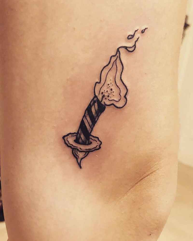 Birthday Candle Tattoo 1