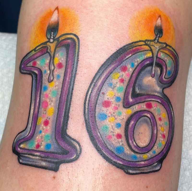 Birthday Candle Tattoo 2