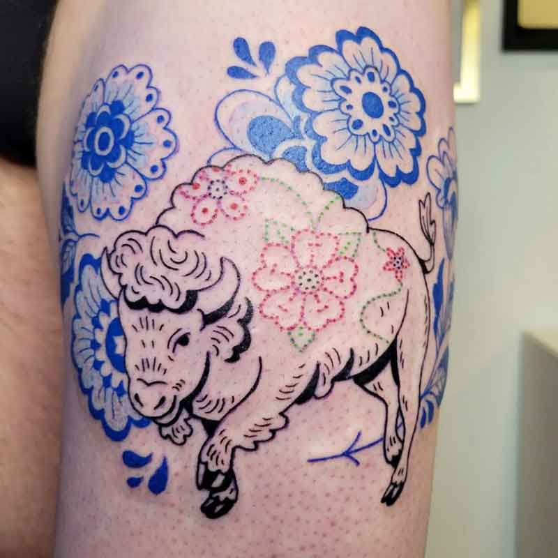 Bison Tattoo Designs 3