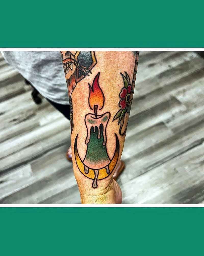 Blown Out Candle Tattoo 3