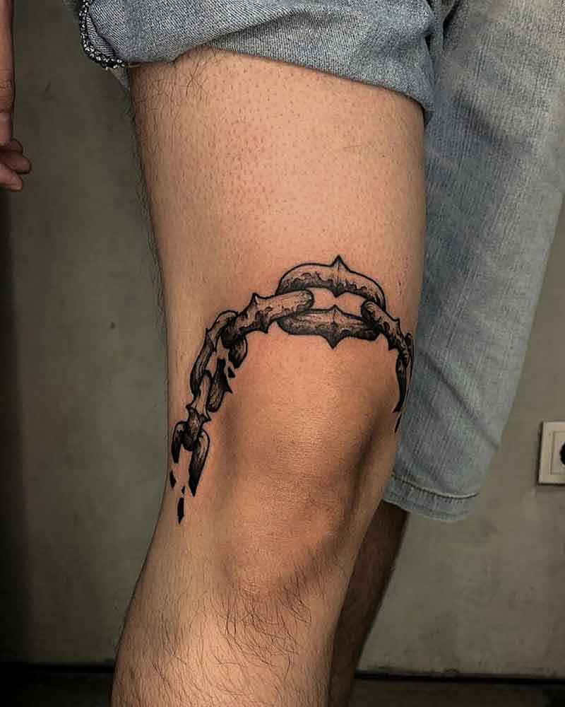 Broken Chain Tattoo 1