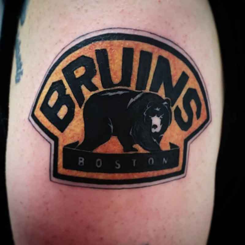 Bruins Bear Tattoo 2
