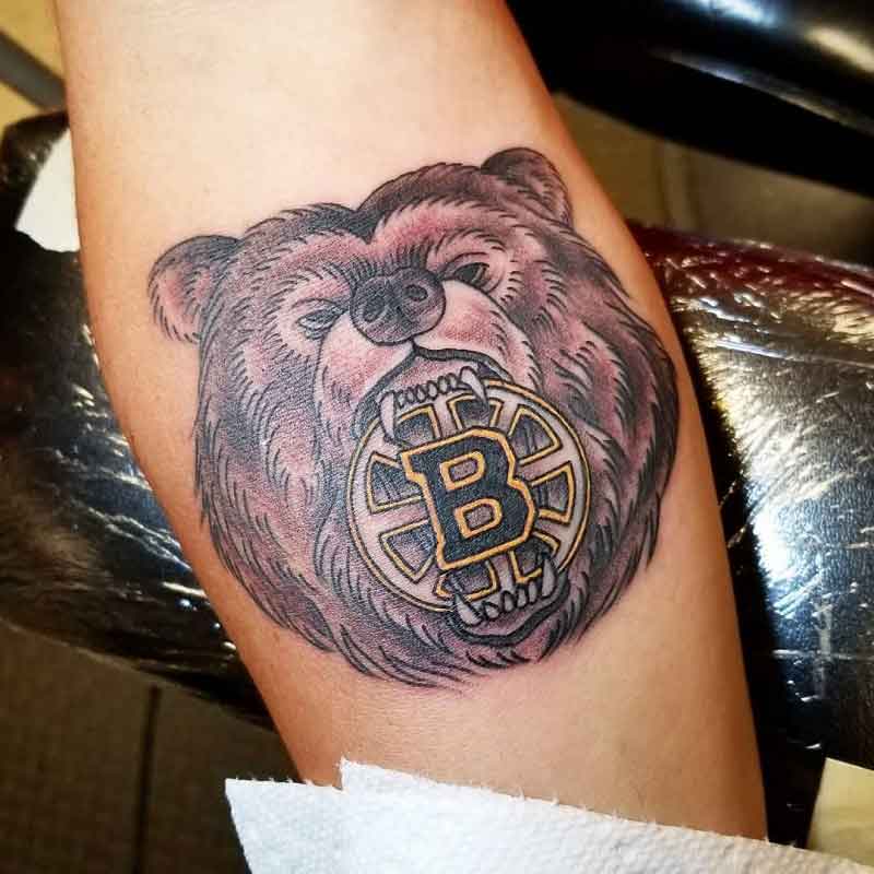Bruins Bear Tattoo 3