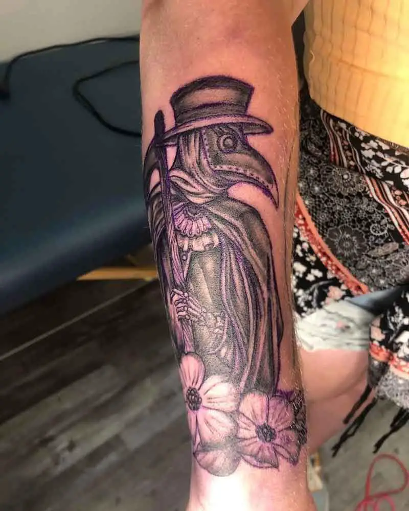 Bubonic Plague Doctor Tattoo 1