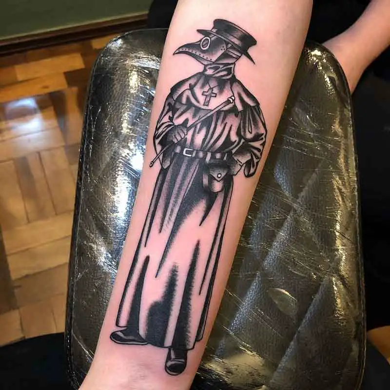 Bubonic Plague Doctor Tattoo 2