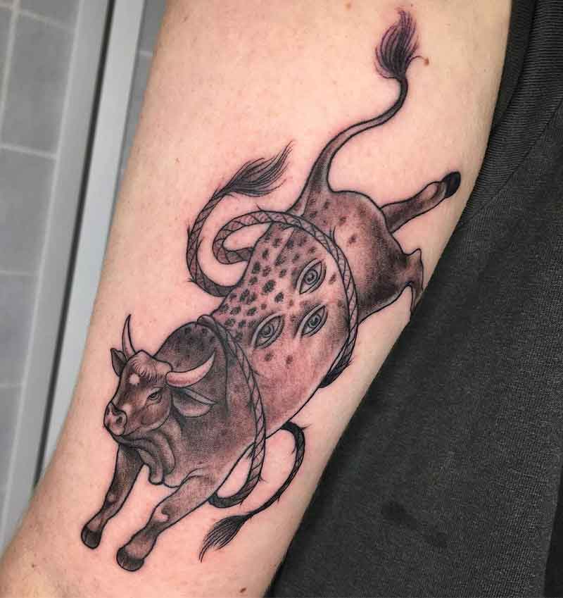Bucking Bull Tattoo 3