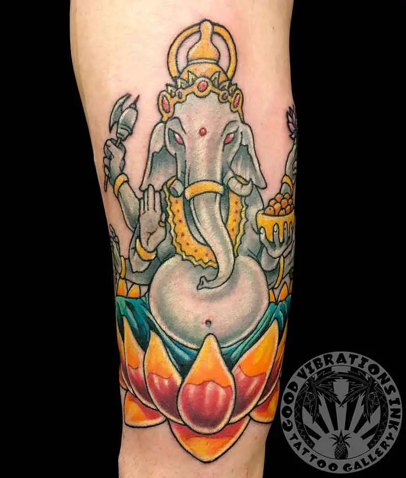 Buddha Elephant Tattoo 2