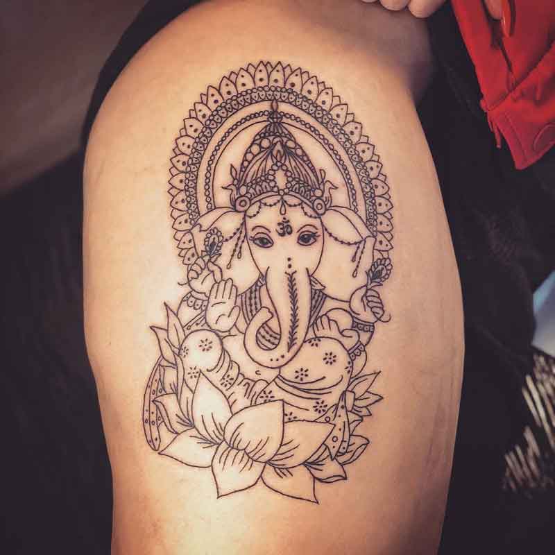 Buddha Elephant Tattoo 3