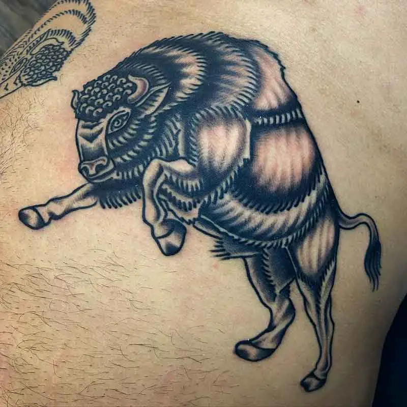 90 Best Bison Tattoos for Men and Women! –