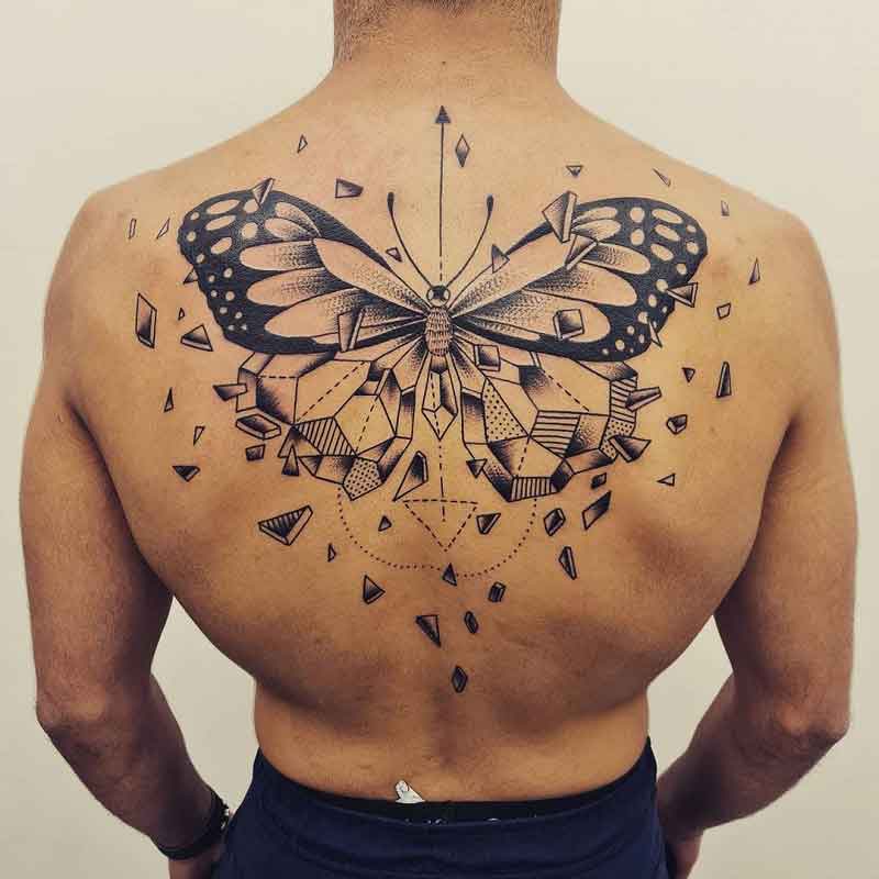 Butterfly Geometric Tattoo 3