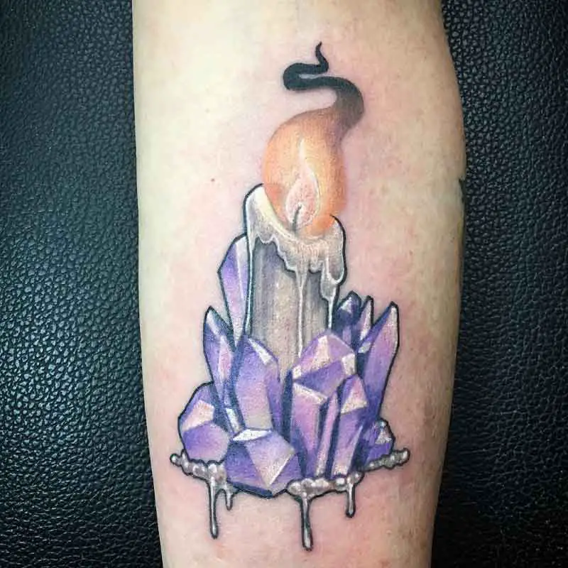 Candle Crystal Tattoo 3