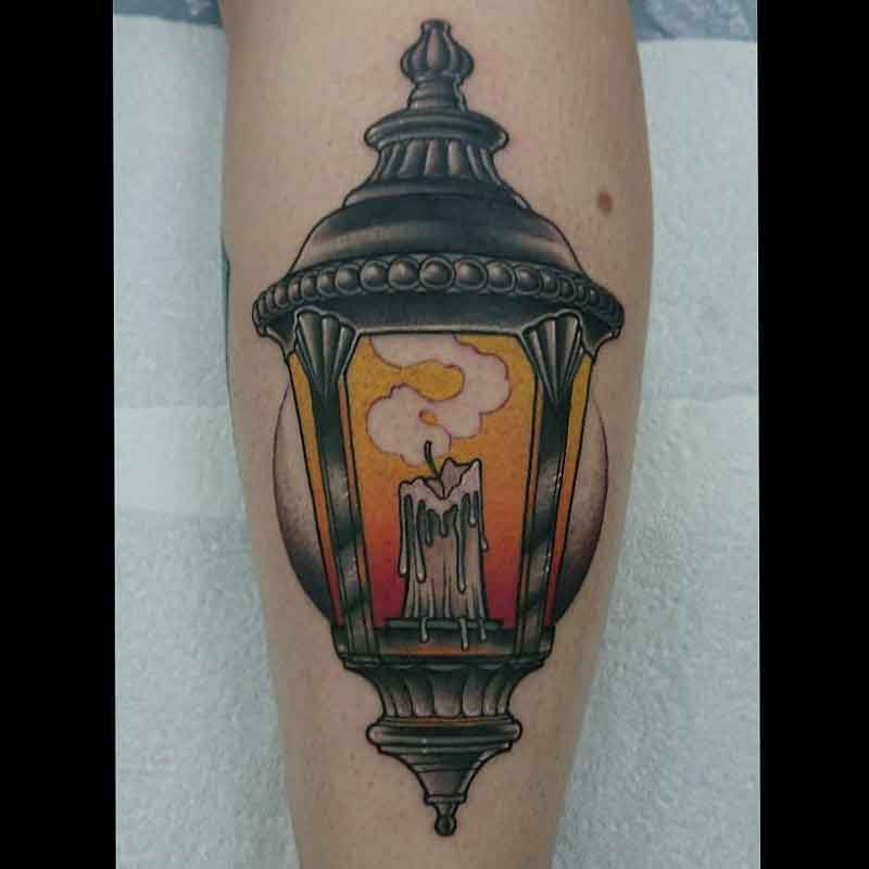 Candle Lantern Tattoo 2