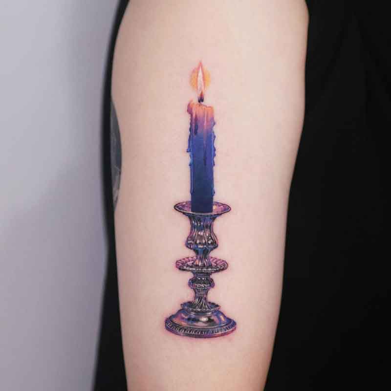 Candle Light Tattoo 1
