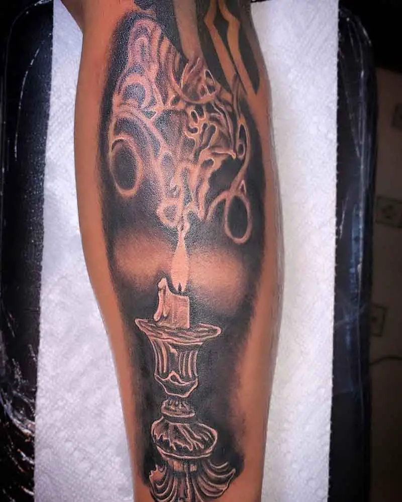 Candle Smoke Tattoo 2