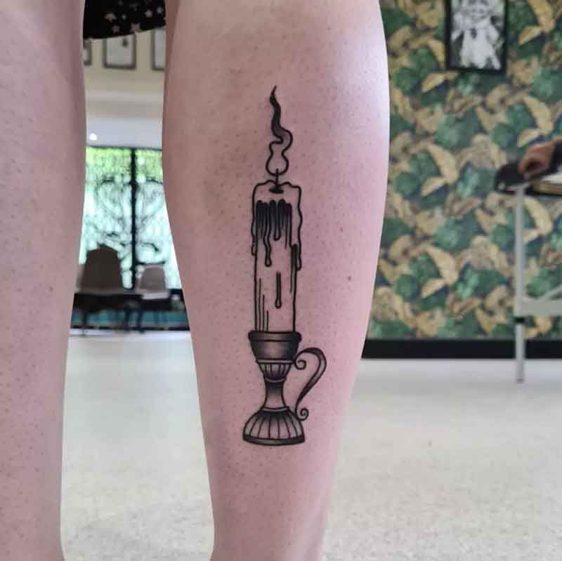 Candle Stick Tattoo 2