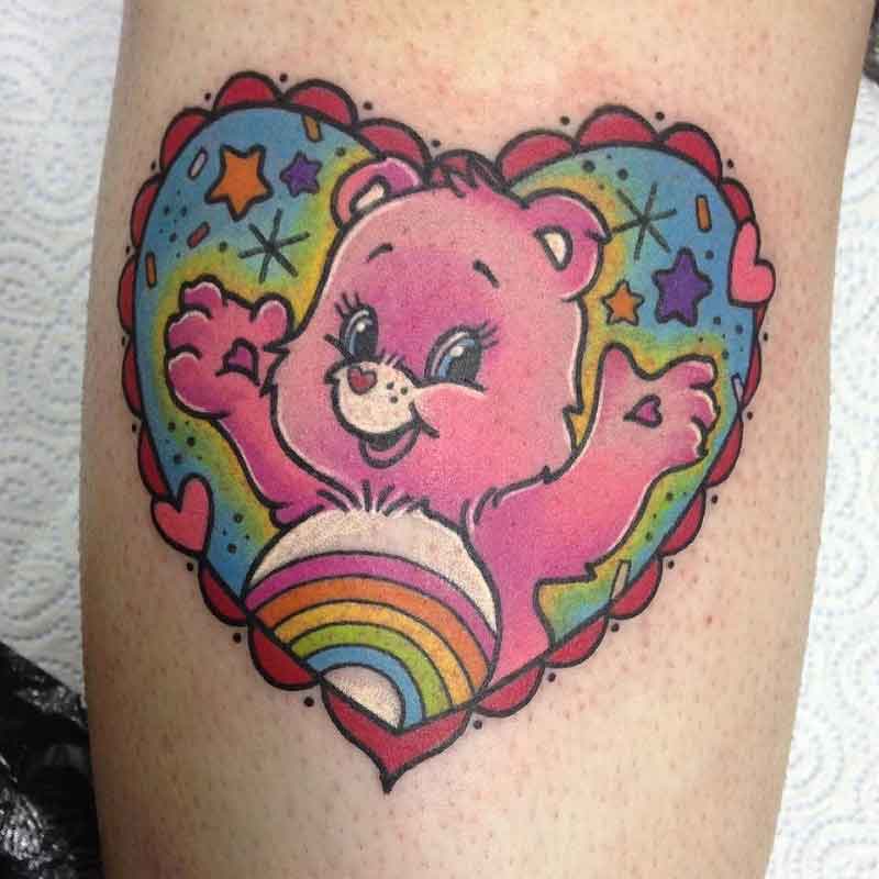 Care Bear Heart Tattoo 2