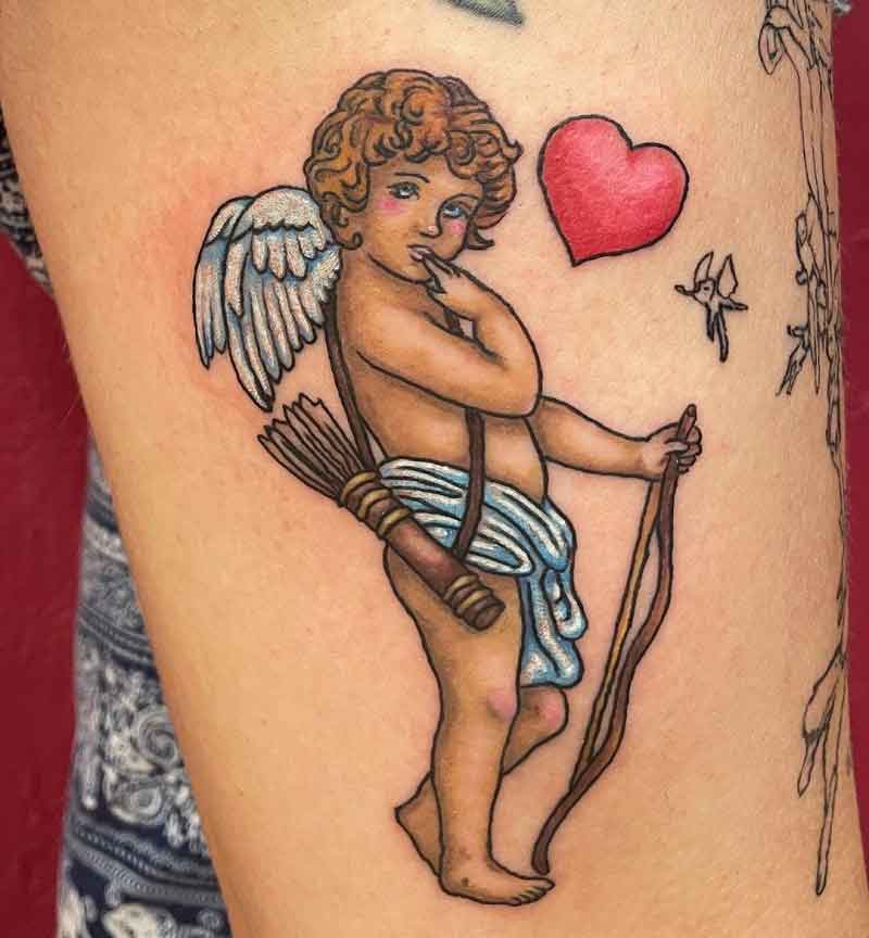 Cartoon Cupid Tattoo 2