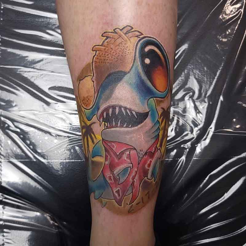 Cartoon Hammerhead Shark Tattoo 3