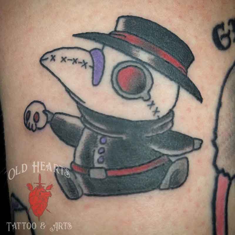 Cartoon Plague Doctor Tattoo 1