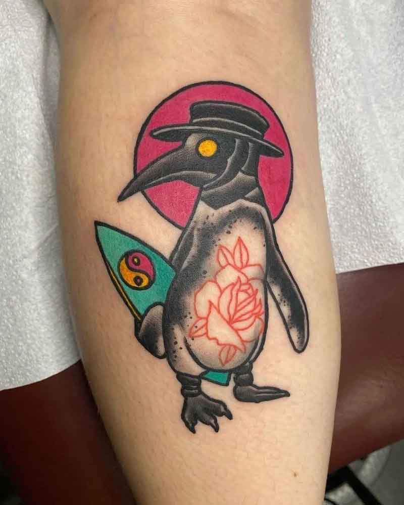 Cartoon Plague Doctor Tattoo 3