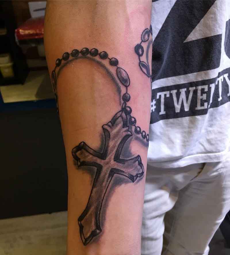 Catholic Cross Tattoo 2
