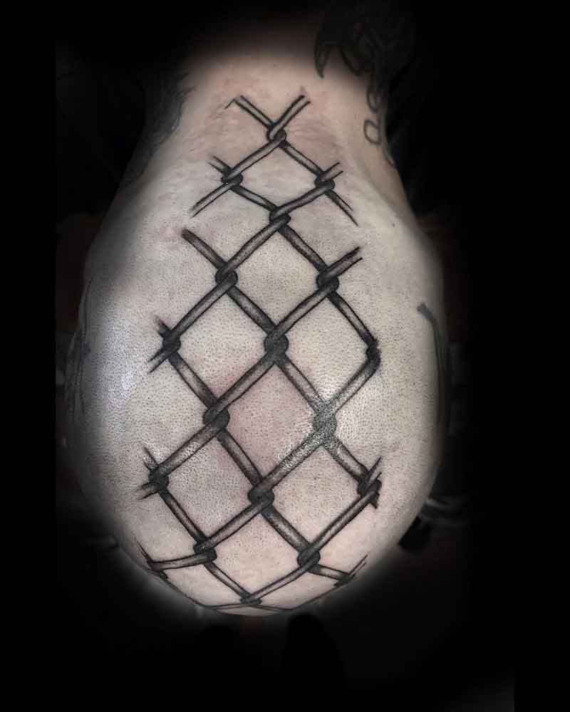Chain Link Fence Tattoo 1