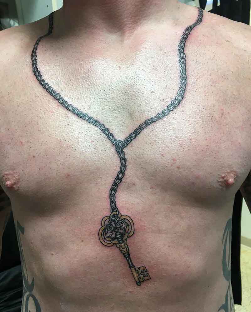 cross chain tattoo on neckTikTok Search