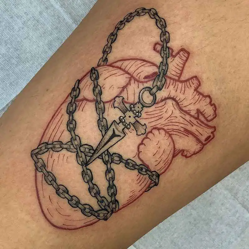 90 Stylish Chain Tattoos Designs for Men and Women 