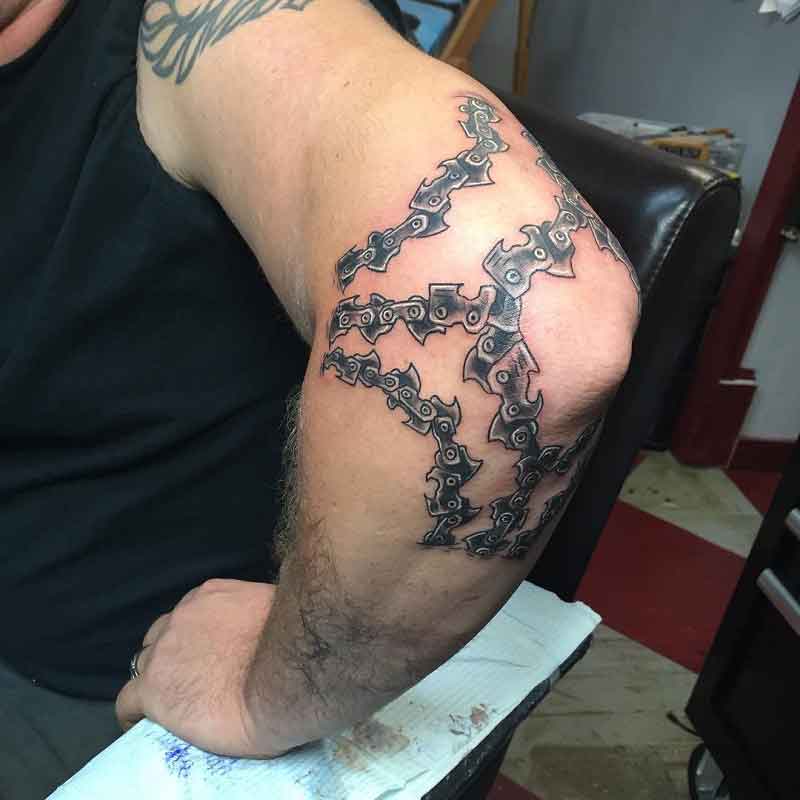 Chainsaw Chain Tattoo 3