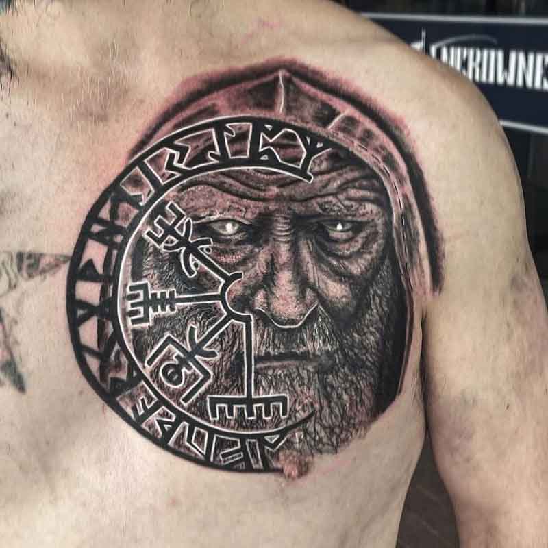 Chest Viking Tattoo 1