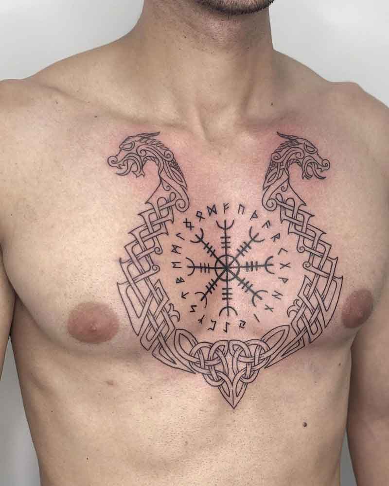 Chest Viking Tattoo 2