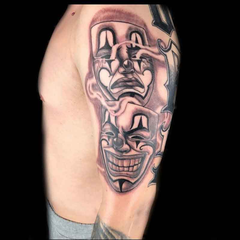 Chicano Clown Tattoo 1