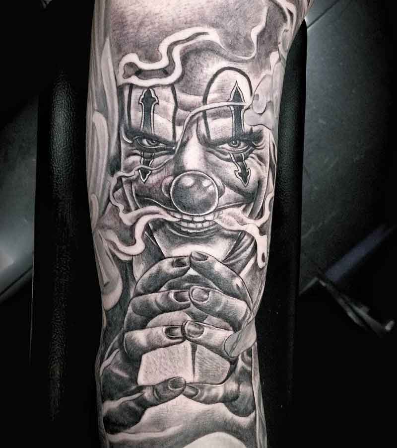 Chicano Clown Tattoo 3