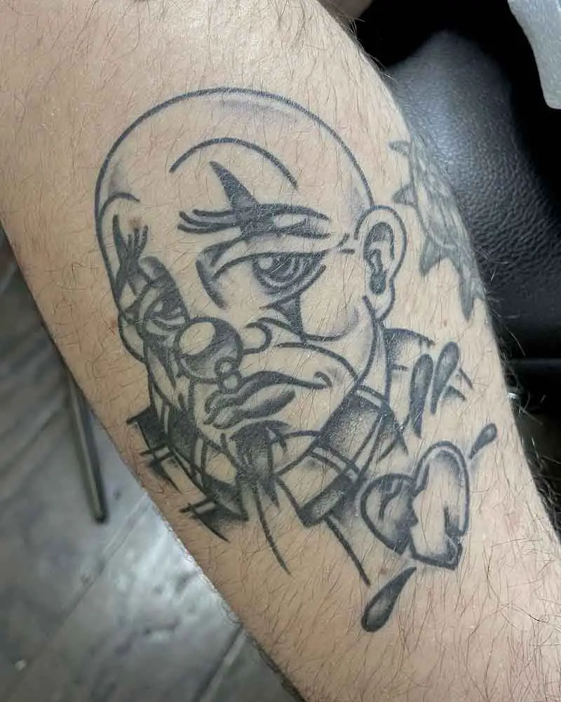 Cholo Clown Tattoo 2