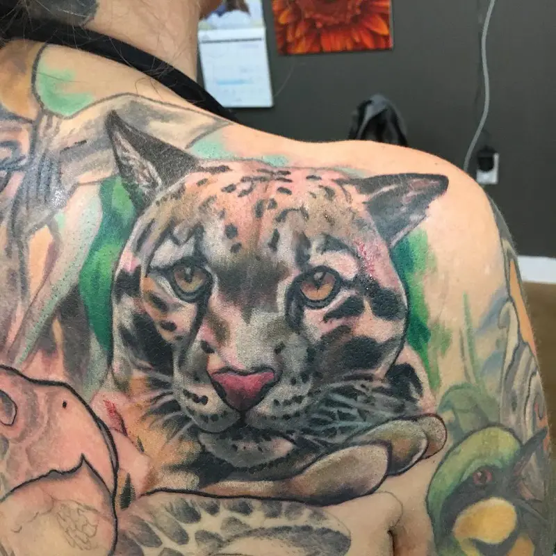 Clouded Leopard Tattoo 1