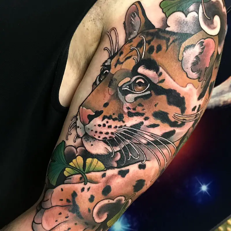 Clouded Leopard Tattoo 2