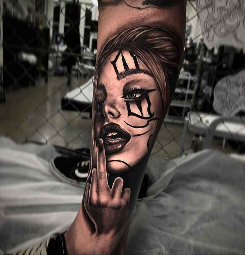 Clown Face Tattoo 1