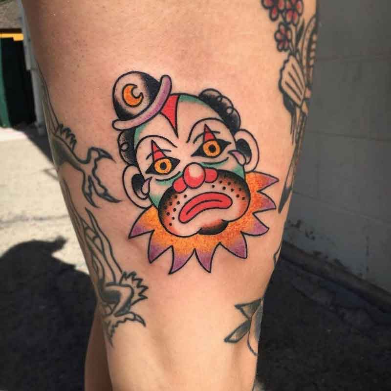Clown Face Tattoo 2