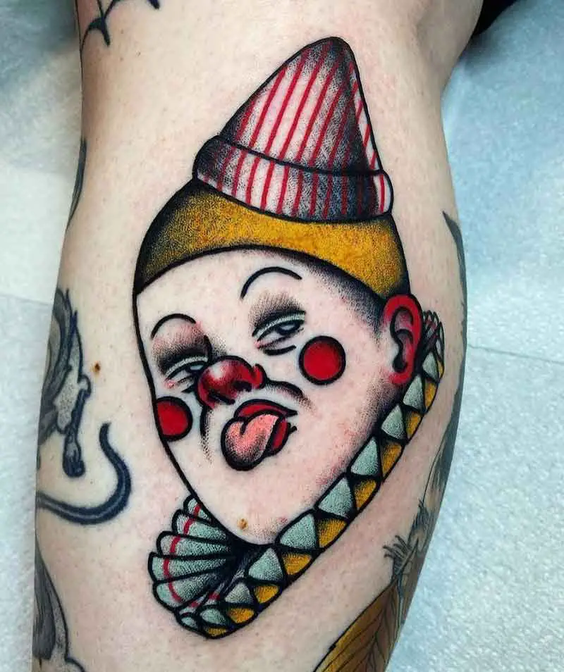 75 Clown Tattoos For Men  Comic Performer Design Ideas