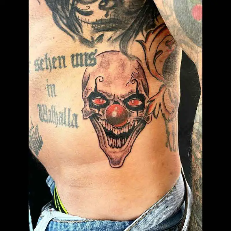 Clown Skull Tattoo 1