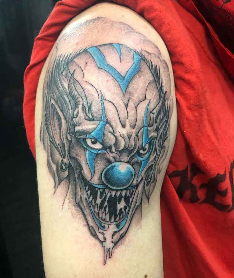 Creepy Clown Tattoo 3