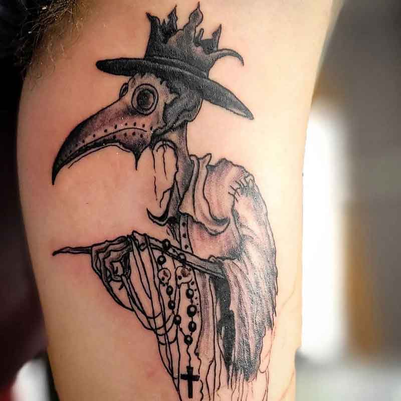 Creepy Plague Doctor Tattoo 1