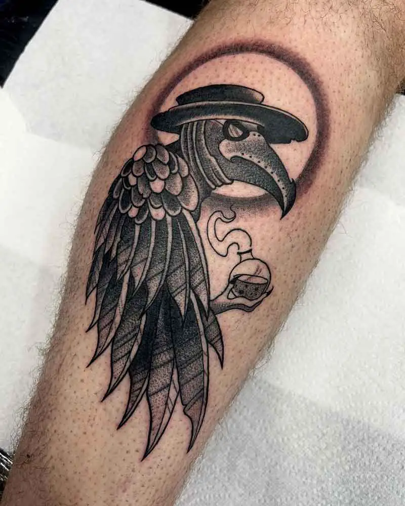 Crow Plague Doctor Tattoo 1